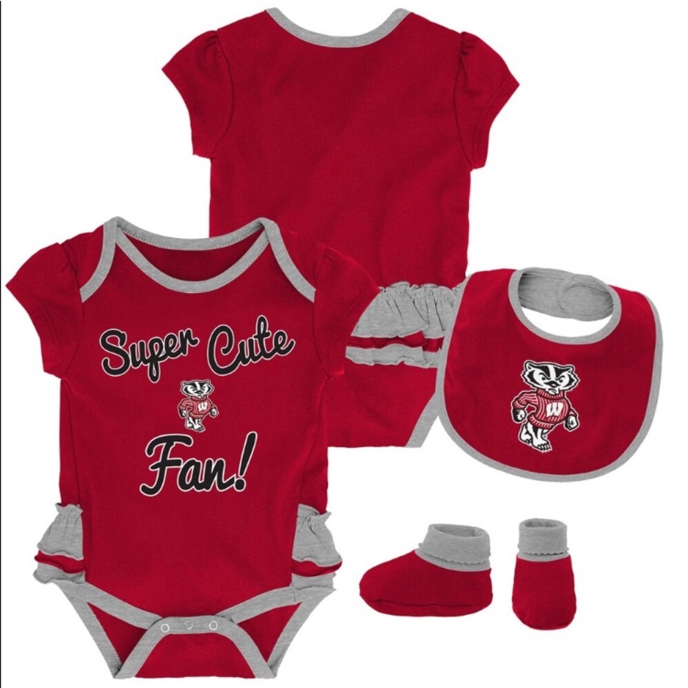 Wisconsin Badgers Baby Girl Set